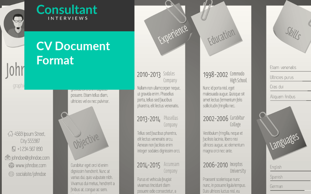 CV Document Format